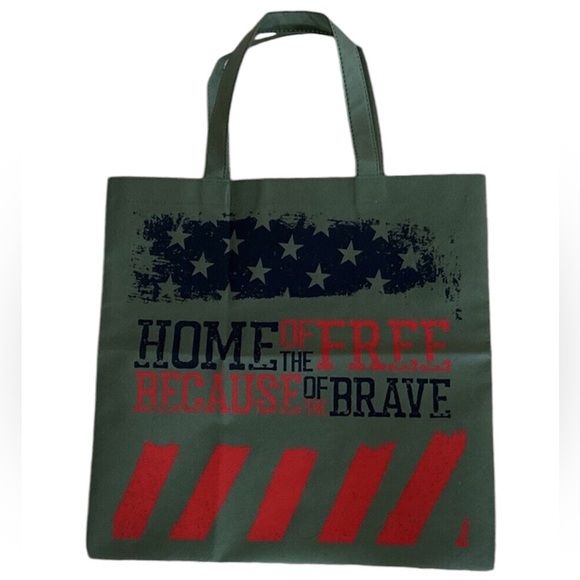 Home Of The Free - Tunnel To Towers Foundation Reusable Tote Bag, 14.5"X14.5"X6 - Picture 2 of 4